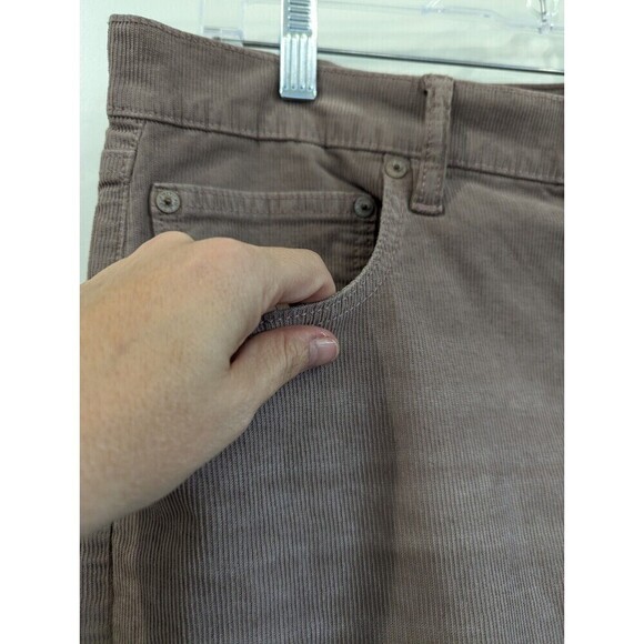 American‎ Eagle 90s Straight Pants Plus Size 18 Mauve Corduroy - Picture 5 of 16